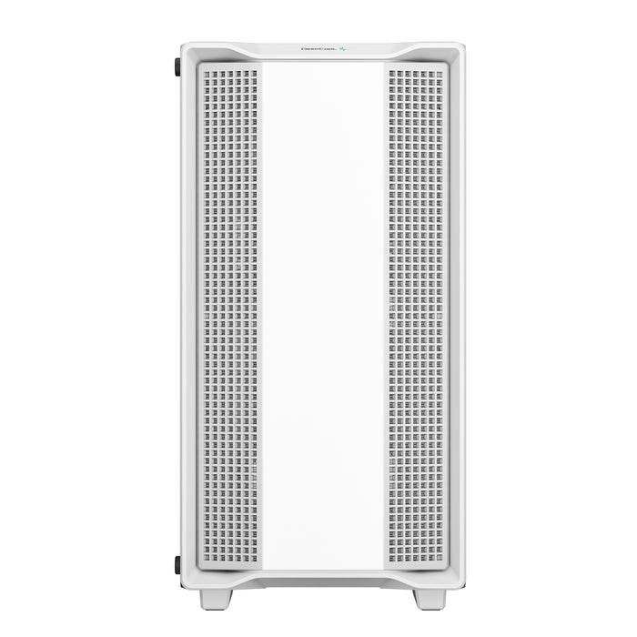 DeepCool CC360 WH ARGB Micro ATX Case, with Tempered Glass Side Window Panel, 1 x USB 3.0 / 1 x USB 2.0, 4 x Expansion Slots with support for a 360mm Radiator and up to 8x 120mm Fans, White-Cases-Gigante Computers