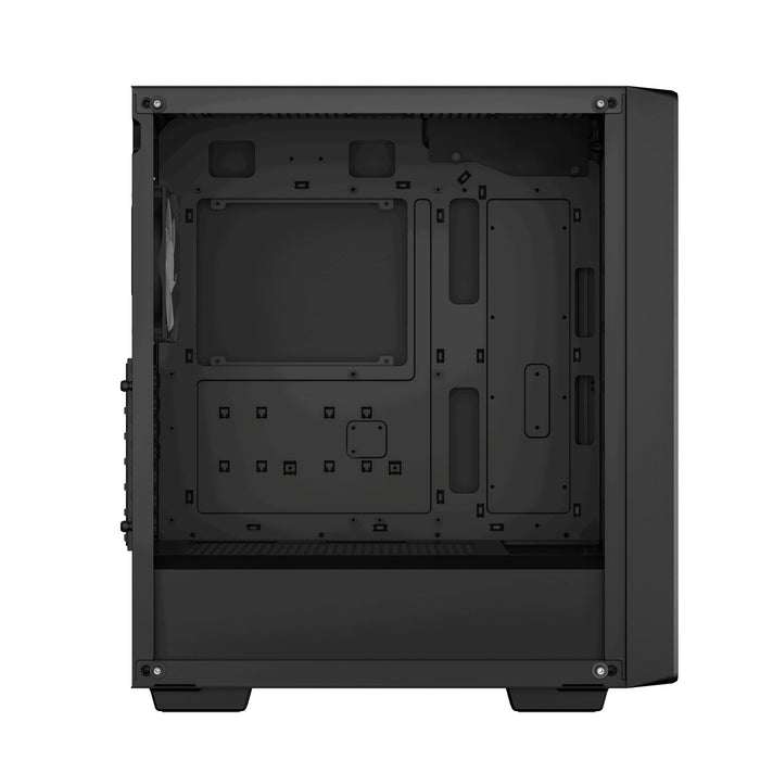 DeepCool CC560 ARGB Case, Gaming, Black, Mid Tower, 1 x USB 3.0 / 1 x USB 2.0, Tempered Glass Side Window Panel, Abundant Airflow Performance, Addressable RGB LED Fans, ATX, Micro ATX, Mini-ITX-Cases-Gigante Computers