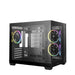 DeepCool CG330 3F ARGB Dual-Chamber Micro-ATX Tower Case, Tempered Glass Panels, 3 x 120mm ARGB Fans, USB 3.0, ITX/Micro-ATX, Black-Cases-Gigante Computers