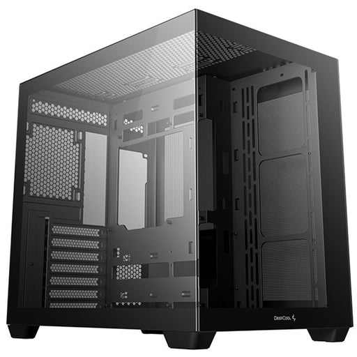 DeepCool CG530 Dual-Chamber Mid Tower Case, Tempered Glass Panels, Advanced Cooling Support, Exceptional Cable Management, Black-Cases-Gigante Computers