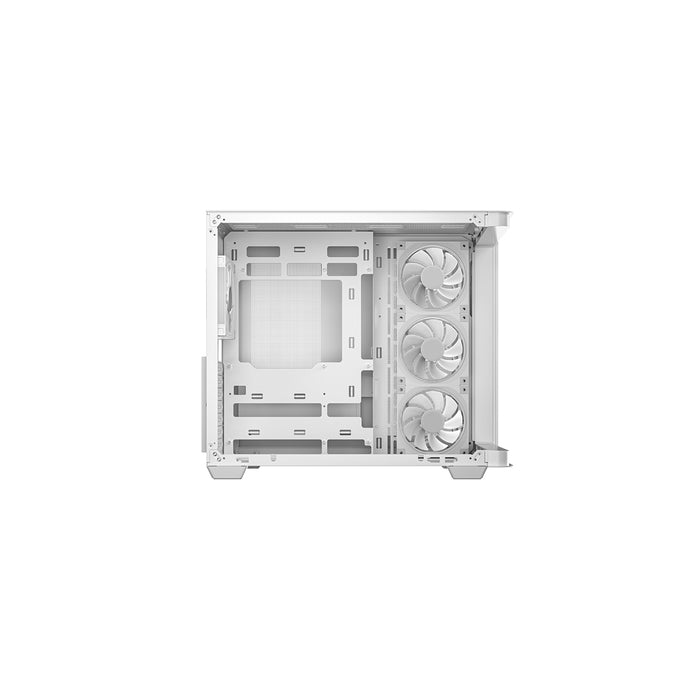 DeepCool CG530U 4F WH Case,White, Mid- Tower, 2x USB 3.0, Tempered Glass Side Window Panel, ITX/Micro ATX/ATX-Cases-Gigante Computers