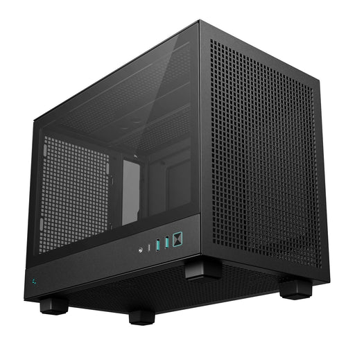 DeepCool CH160 Ultra-Portable Gaming Case Black Micro Tower with Tempered Glass Side Window Panel, Advanced Cooling, USB 3.0/USB-C Ports, Pre-Installed Fans, Mini-ITX-Cases-Gigante Computers