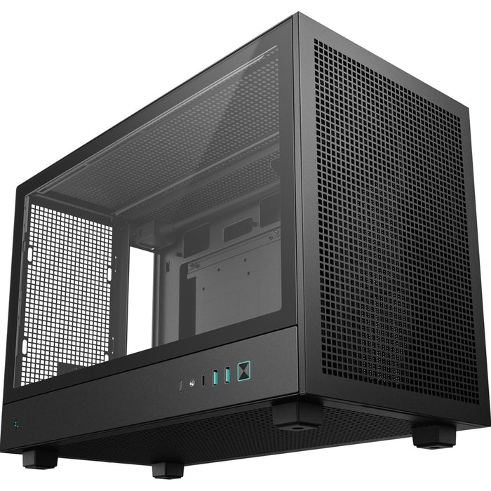 DeepCool CH260 Micro-ATX Case, High-Airflow Compact PC Case with Tempered Glass Panel, USB-C Port, Supports 360mm Radiator, ATX PSU, Black-Cases-Gigante Computers