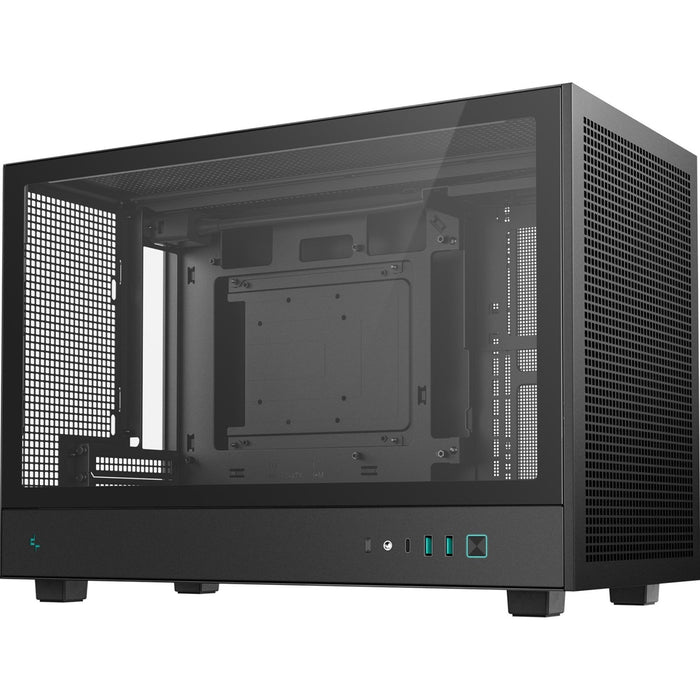 DeepCool CH260 Micro-ATX Case, High-Airflow Compact PC Case with Tempered Glass Panel, USB-C Port, Supports 360mm Radiator, ATX PSU, Black-Cases-Gigante Computers