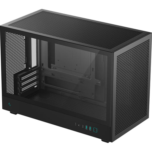 DeepCool CH260 Micro-ATX Case, High-Airflow Compact PC Case with Tempered Glass Panel, USB-C Port, Supports 360mm Radiator, ATX PSU, Black-Cases-Gigante Computers
