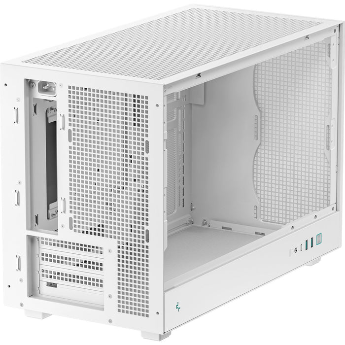 DeepCool CH260 White Micro-ATX Case, High-Airflow Compact PC Case with Tempered Glass Panel, USB-C Port, Supports 360mm Radiator, ATX PSU, Black-Cases-Gigante Computers