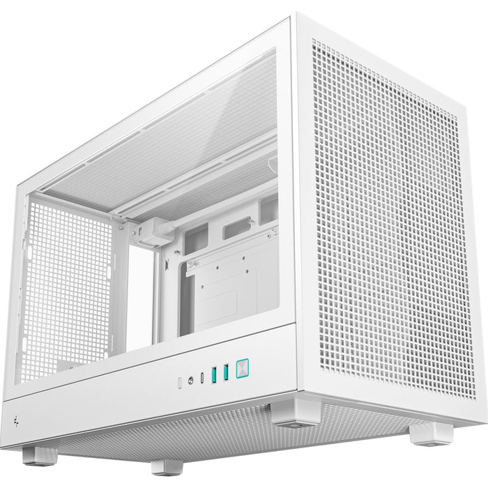 DeepCool CH260 White Micro-ATX Case, High-Airflow Compact PC Case with Tempered Glass Panel, USB-C Port, Supports 360mm Radiator, ATX PSU, Black-Cases-Gigante Computers