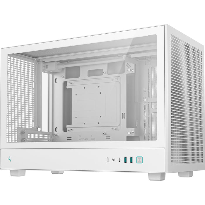 DeepCool CH260 White Micro-ATX Case, High-Airflow Compact PC Case with Tempered Glass Panel, USB-C Port, Supports 360mm Radiator, ATX PSU, Black-Cases-Gigante Computers