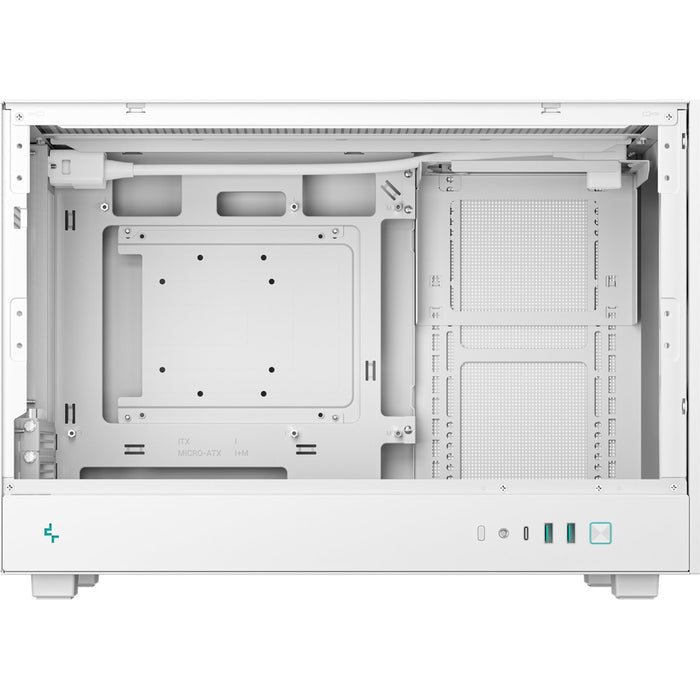 DeepCool CH260 White Micro-ATX Case, High-Airflow Compact PC Case with Tempered Glass Panel, USB-C Port, Supports 360mm Radiator, ATX PSU, Black-Cases-Gigante Computers