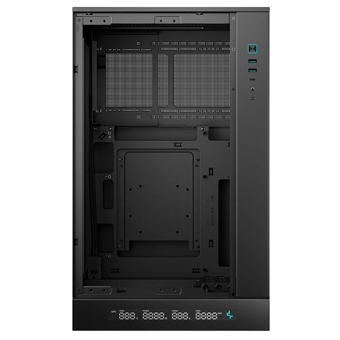 DeepCool CH270 Digital Micro-ATX Case, Mini-Tower PC Case with Tempered Glass Side Panel, USB-C Port, High Airflow Support for 360mm Radiator, ATX PSU, Black-Cases-Gigante Computers