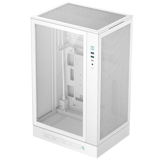 DeepCool CH270 Digital Micro-ATX Case, Mini-Tower PC Case with Tempered Glass Side Panel, USB-C Port, High Airflow Support for 360mm Radiator, ATX PSU, White-Cases-Gigante Computers