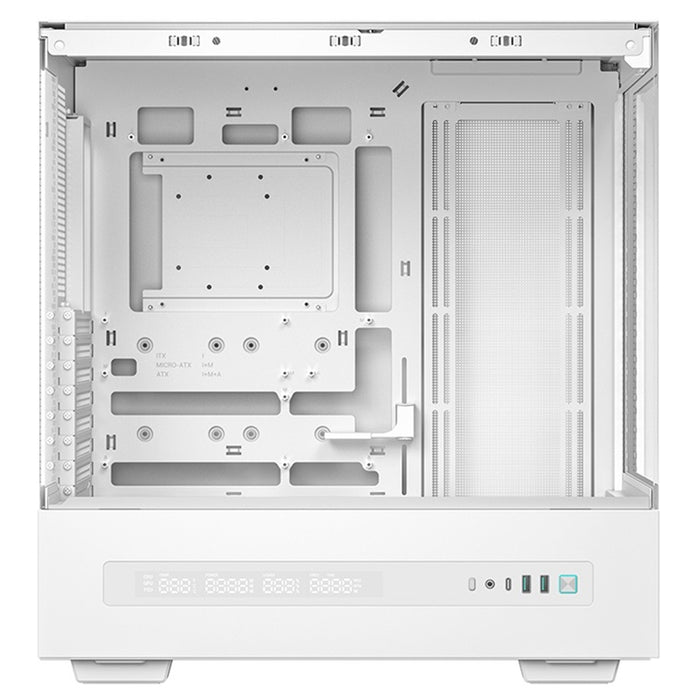 DeepCool CH690 Digital ATX Mid-Tower Case, High-Airflow PC Case with Semi-Glass Panel, USB-C Port, Support for 420mm Radiator, 450mm GPU, ATX PSU, White-Cases-Gigante Computers