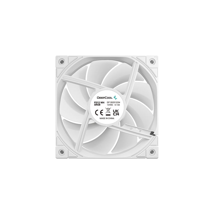 DeepCool FD12 120mm ARGB 3 in 1 case fan White-Fans-Gigante Computers