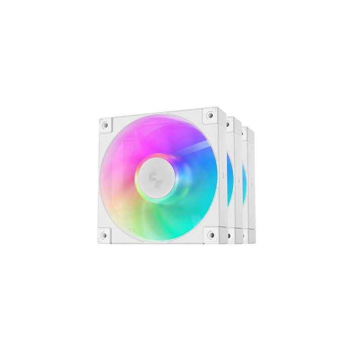DeepCool FD12 120mm ARGB 3 in 1 case fan White-Fans-Gigante Computers
