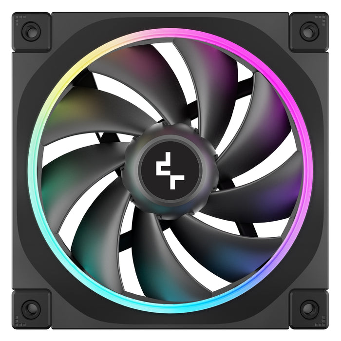 DeepCool FL12 120mm PWM 3 Pack Fan - High Performance, Low Noise, Fluid Dynamic Bearing, 36 ARGB LEDs, 500-2150 RPM, 55 CFM Airflow, 4-Pin PWM Control-Fans-Gigante Computers