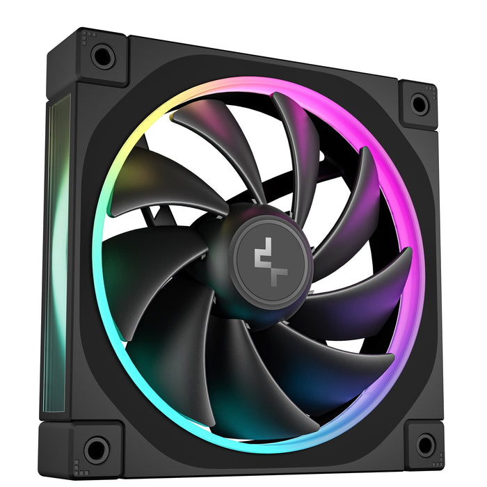 DeepCool FL12 120mm PWM 3 Pack Fan - High Performance, Low Noise, Fluid Dynamic Bearing, 36 ARGB LEDs, 500-2150 RPM, 55 CFM Airflow, 4-Pin PWM Control-Fans-Gigante Computers