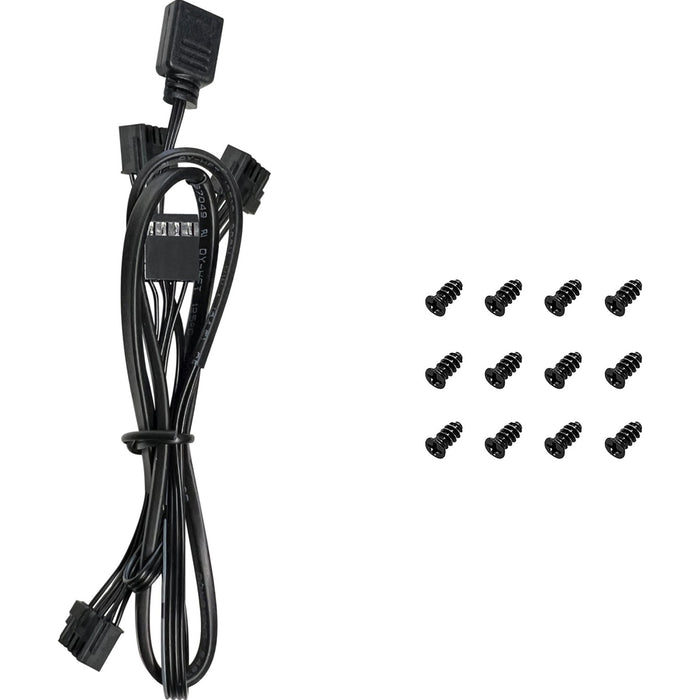 DeepCool FL12 120mm PWM 3 Pack Reverse Fan - High Performance, Low Noise, Fluid Dynamic Bearing, 36 ARGB LEDs, 500-2150 RPM, 55 CFM Airflow, 4-Pin PWM Control-Fans-Gigante Computers