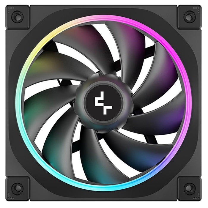 DeepCool FL12 120mm PWM Fan - High Performance, Low Noise, Fluid Dynamic Bearing, 36 ARGB LEDs, 500-2150 RPM, 55 CFM Airflow, 4-Pin PWM Control-Fans-Gigante Computers