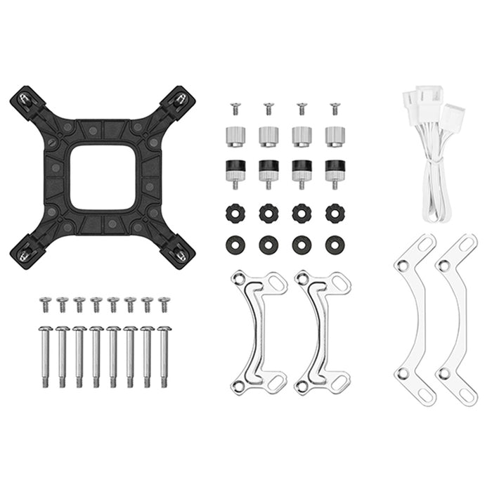 DeepCool LE240 V2 White 240mm Liquid CPU Cooler, Dual 120mm ARGB Fans, Anti-Leak Tech, Quiet Pump, High Performance for Intel & AMD Sockets-Fans-Gigante Computers