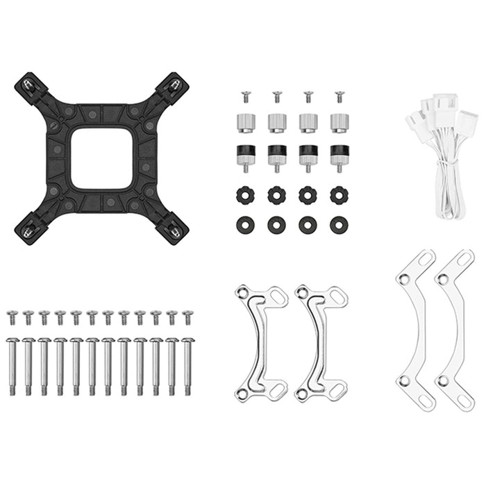 DeepCool LE360 V2 White 360mm Liquid CPU Cooler, Triple 120mm ARGB Fans, Anti-Leak Tech, Quiet High-Performance Pump, Compatible with Intel & AMD Sockets-Fans-Gigante Computers