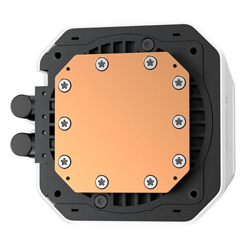 DeepCool LM240 White Liquid CPU Cooler with 2.4" IPS Display, 240mm AIO, Dual 120mm ARGB Fans, Anti-Leak Technology, PWM Pump, Intel LGA 1851/1700 & AMD AM5 Compatible, White-Fans-Gigante Computers