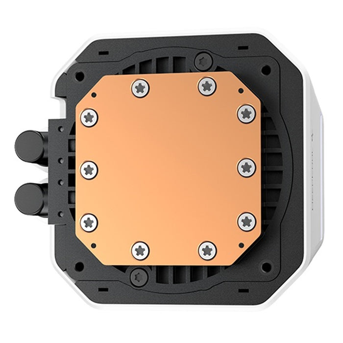 DeepCool LM240 White Liquid CPU Cooler with 2.4" IPS Display, 240mm AIO, Dual 120mm ARGB Fans, Anti-Leak Technology, PWM Pump, Intel LGA 1851/1700 & AMD AM5 Compatible, White-Fans-Gigante Computers