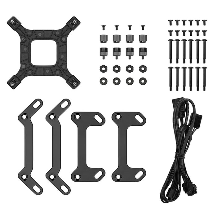 DeepCool LM360 Liquid CPU Cooler with 2.4" IPS Display, 360mm AIO, Triple 120mm ARGB Fans, Anti-Leak Technology, PWM Pump, Intel LGA 1851/1700 & AMD AM5 Compatible, Black-Fans-Gigante Computers