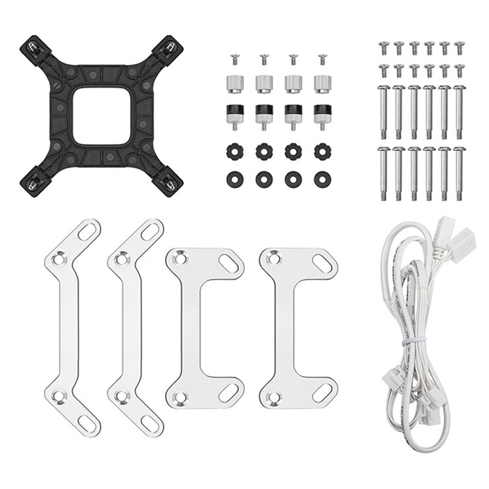 DeepCool LM360 Liquid CPU Cooler with 2.4" IPS Display, 360mm AIO, Triple 120mm ARGB Fans, Anti-Leak Technology, PWM Pump, Intel LGA 1851/1700 & AMD AM5 Compatible, White-Fans-Gigante Computers