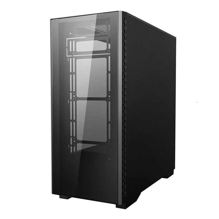 DeepCool MATREXX 50 ADD-RGB 4F Mid Tower 1 x USB 3.0 / 2 x USB 2.0 Tempered Glass Side & Front Window Panels Black Case with Addressable RGB LED Fans-Cases-Gigante Computers