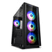 DeepCool MATREXX 50 ADD-RGB 4F Mid Tower 1 x USB 3.0 / 2 x USB 2.0 Tempered Glass Side & Front Window Panels Black Case with Addressable RGB LED Fans-Cases-Gigante Computers