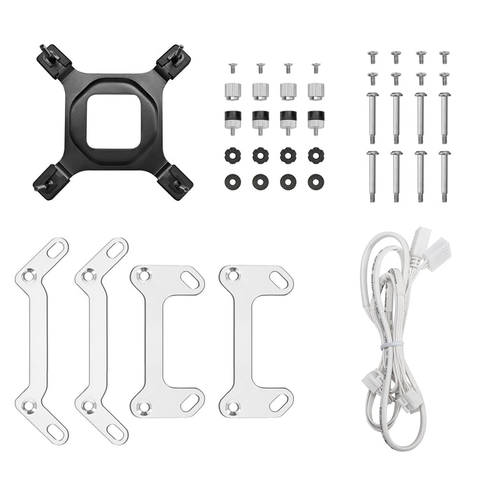 DeepCool Mystique 240 WH ARGB Liquid CPU Cooler with 2.83" TFT LCD Display, 240mm Radiator, Addressable RGB Fans, Hydro Bearing, and Wide Compatibility for Intel & AMD Sockets-CPU Fans & Paste-Gigante Computers