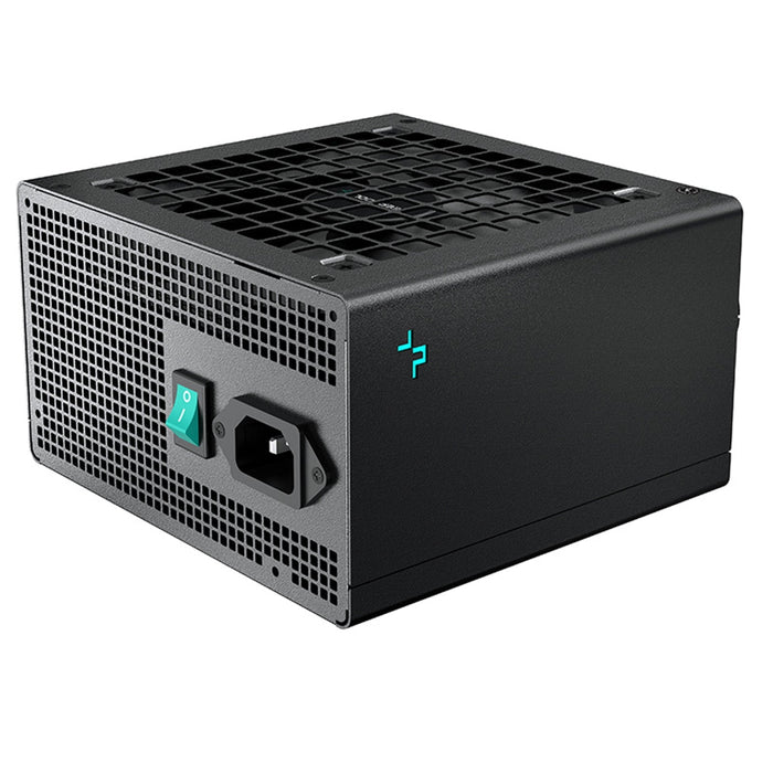 DeepCool PK650D 650W Power Supply Unit, 120mm Silent Hydro Bearing Fan, 80 PLUS Bronze, Non Modular, UK Plug, Flat Black Cables, Stable with Low Noise Performance-Power Supplies-Gigante Computers