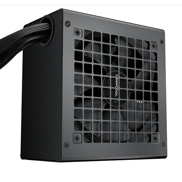 DeepCool PK650D 650W Power Supply Unit, 120mm Silent Hydro Bearing Fan, 80 PLUS Bronze, Non Modular, UK Plug, Flat Black Cables, Stable with Low Noise Performance