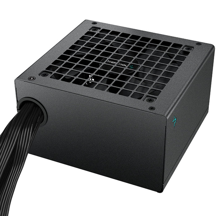 DeepCool PK650D 650W Power Supply Unit, 120mm Silent Hydro Bearing Fan, 80 PLUS Bronze, Non Modular, UK Plug, Flat Black Cables, Stable with Low Noise Performance