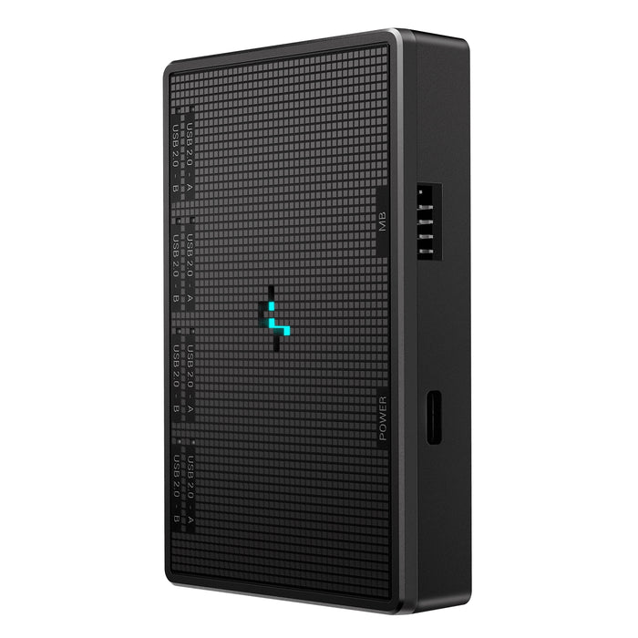 DeepCool USB HUB 4 ports, Easy Setup, Plug-and-play, Windows, macOS Compatibility, Connecting Multiple USB Devices, Black-Accessories-Gigante Computers