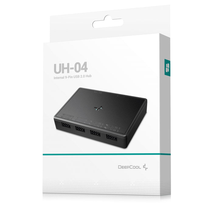 DeepCool USB HUB 4 ports, Easy Setup, Plug-and-play, Windows, macOS Compatibility, Connecting Multiple USB Devices, Black-Accessories-Gigante Computers