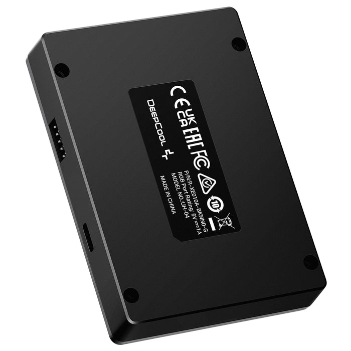 DeepCool USB HUB 4 ports, Easy Setup, Plug-and-play, Windows, macOS Compatibility, Connecting Multiple USB Devices, Black-Accessories-Gigante Computers