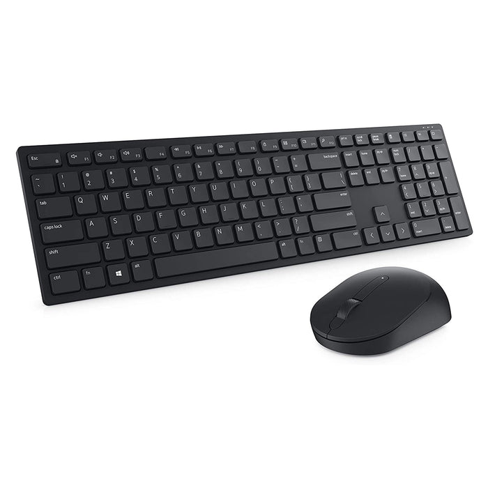 Dell KM5221W Pro Wireless Keyboard and Mouse Set for Windows, 2.4GHz Wireless, QWERTY UK English Layout, Black-Keyboard-Gigante Computers