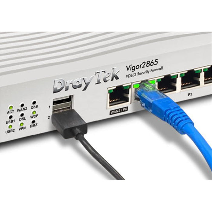 DrayTek V2865-K Vigor 2865 Multi-WAN Firewall VDSL Modem Router-Networking-Gigante Computers