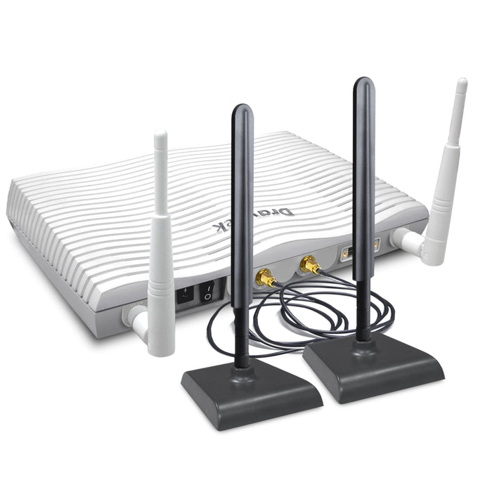 DrayTek V2865LAC-K Vigor 2865Lac Wireless 5 AC Multi-WAN Firewall VDSL/4G LTE Integrated Modem Router with VOIP Functionality-Networking-Gigante Computers