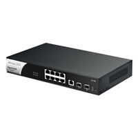 DrayTek VSG2100-K VigorSwitch G2100 8 Port Gigabit Layer 2+ Managed Switch with 2 SFP Uplink Ports-Networking-Gigante Computers