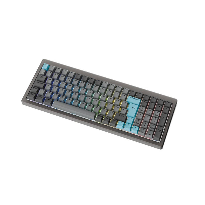 Ducky Cushion 98 Nickel UK Layout Ducky Silent Green Switch-Keyboard-Gigante Computers