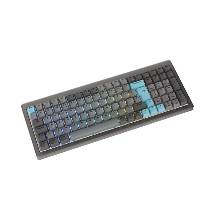 Ducky Cushion 98 Nickel UK Layout Ducky Silent Green Switch-Keyboard-Gigante Computers