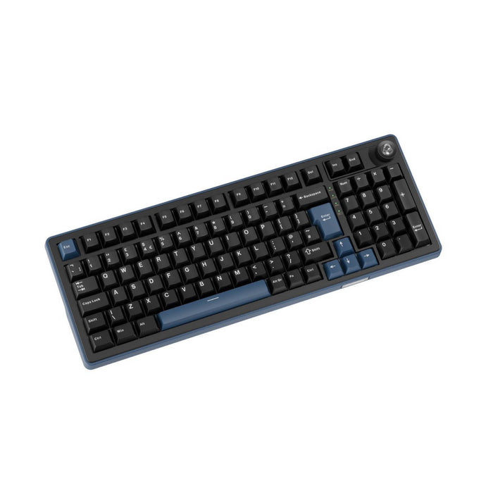 Ducky OK-M Tri-mode Mechanical Keyboard 98 Black-Blue UK Wine Red Switch-Keyboard-Gigante Computers