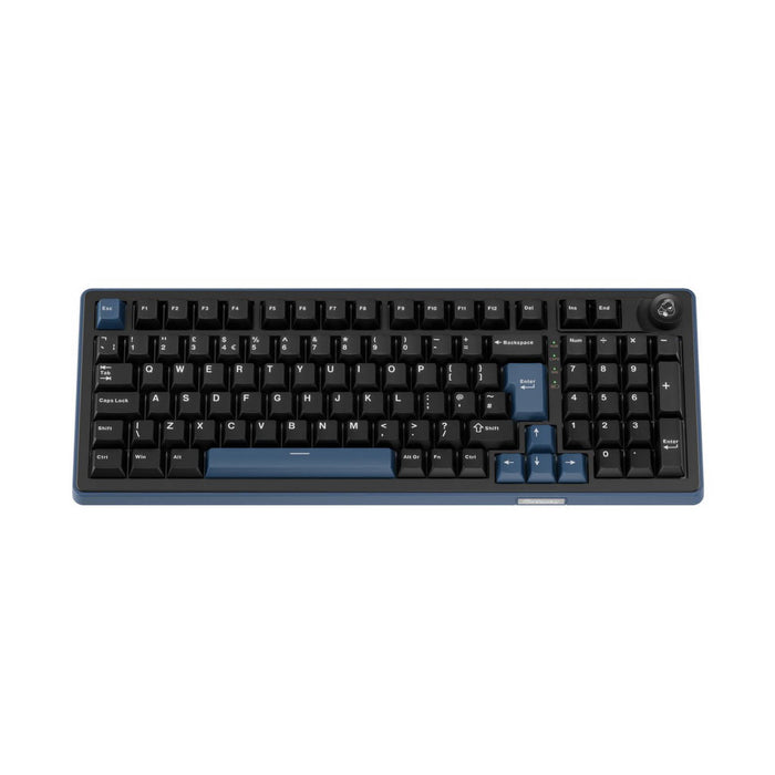 Ducky OK-M Tri-mode Mechanical Keyboard 98 Black-Blue UK Wine Red Switch-Keyboard-Gigante Computers
