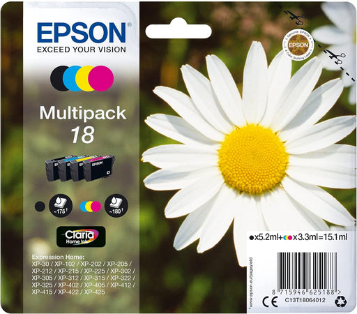 Epson 18 Daisy Multipack 4-colours Ink Cartridges-Replacement Inks-Gigante Computers