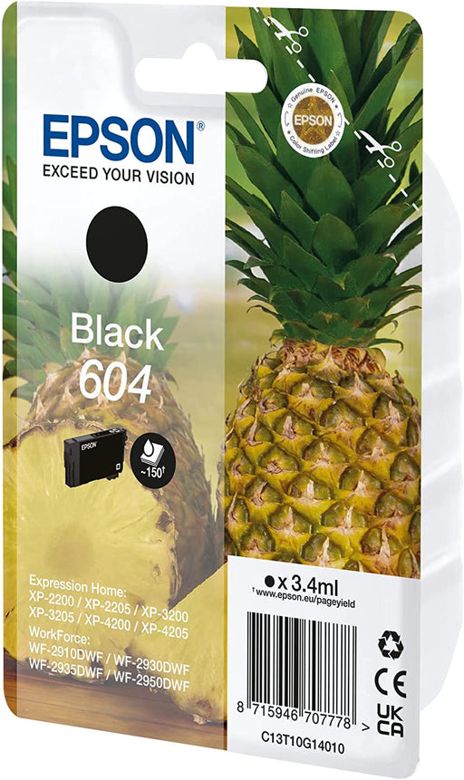 Epson 604 Black Ink cartridge-Replacement Inks-Gigante Computers