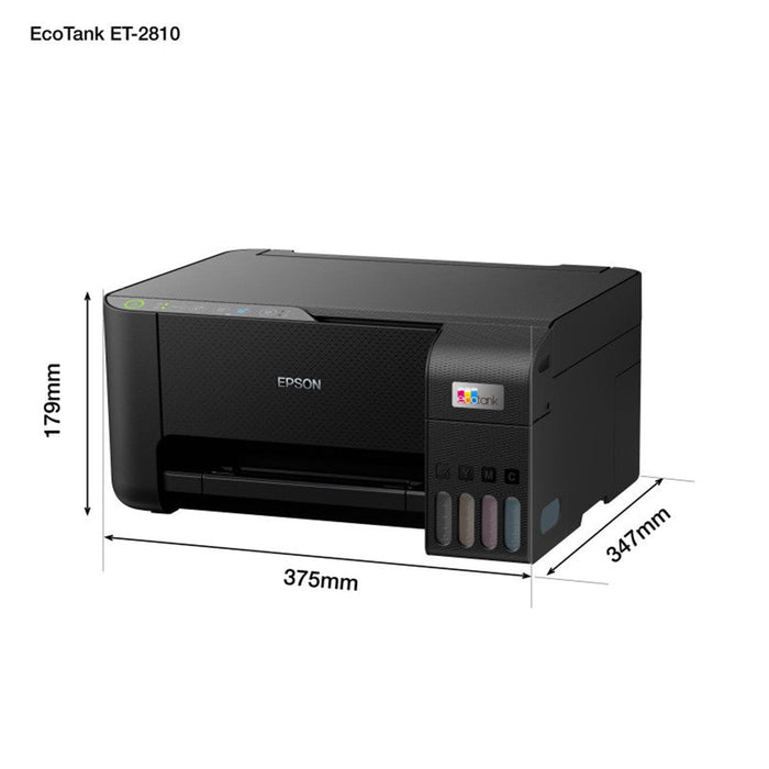 Epson EcoTank ET-2810 Colour Wireless All-in-One Inkjet Printer-Printers-Gigante Computers