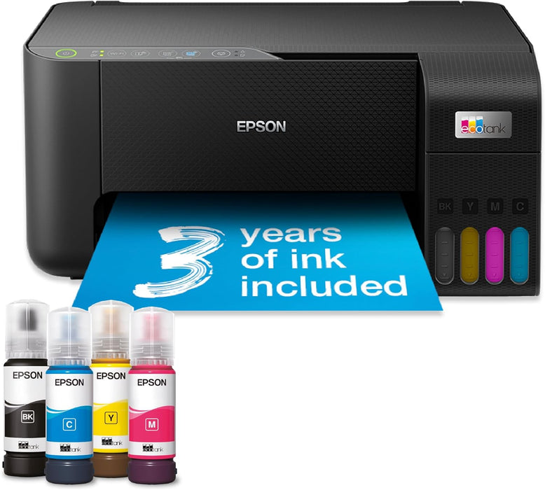 Epson EcoTank ET-2860 C11CJ67425 Multifunction Wi-Fi Ink Tank Printer Colour Wireless All-in-One A4, 5760x1440 DPI-Printers-Gigante Computers