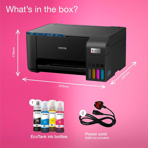 Epson EcoTank ET-2861 Multifunction Wi-Fi Ink Tank Printer Colour Wireless All-in-One A4 5760x1440 DPI-Printers-Gigante Computers